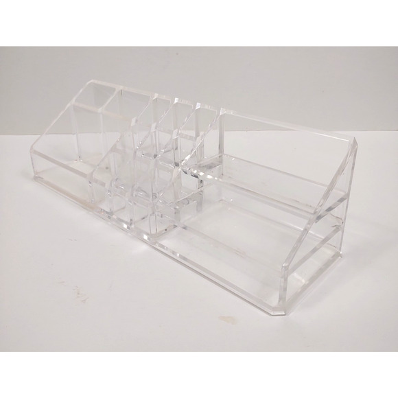 Home Basics 14 Section Clear Cosmetic and Jewelry Holder Organizer Vanity Storag - Picture 7 of 12